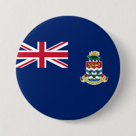 Bóton Redondo 7.62cm Bandeira das Ilhas Cayman