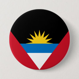 Bóton Redondo 7.62cm Bandeira de Antígua e Barbuda