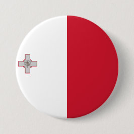 Bóton Redondo 7.62cm Bandeira de Malta