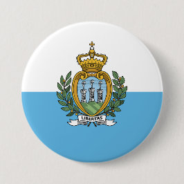 Bóton Redondo 7.62cm Bandeira de São Marino
