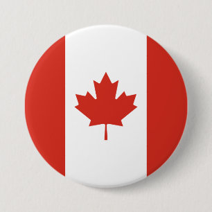 Bóton Redondo 7.62cm Bandeira do Canadá