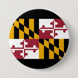 Bóton Redondo 7.62cm Bandeira do Estado de Maryland