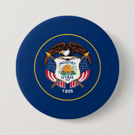 Bóton Redondo 7.62cm Bandeira do Estado de Utah