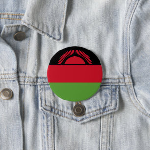 Bóton Redondo 7.62cm Bandeira do Malawi