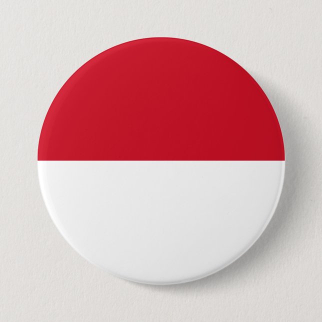 Bóton Redondo 7.62cm Bandeira do Mônaco (Frente)