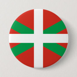 Bóton Redondo 7.62cm Bandeira do País Basco
