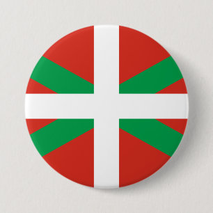 Bóton Redondo 7.62cm Bandeira do País Basco