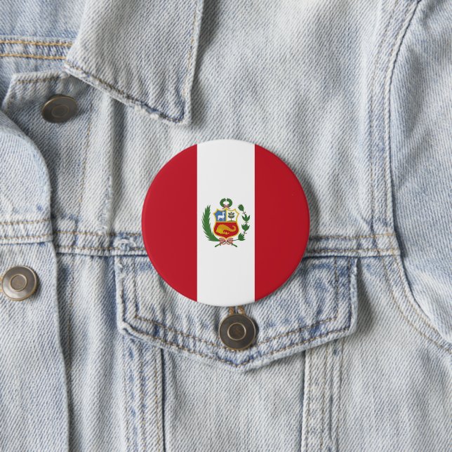 Bóton Redondo 7.62cm Bandeira do Peru (In Situ)
