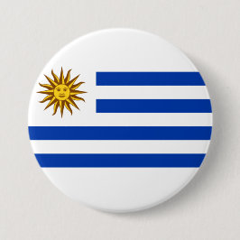 Bóton Redondo 7.62cm Bandeira do Uruguai