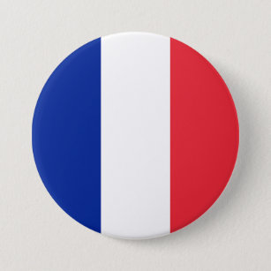 Bóton Redondo 7.62cm Bandeira França