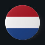 Bóton Redondo 7.62cm Bandeira Holandesa<br><div class="desc">Bandeira Holandesa</div>