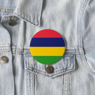 Bóton Redondo 7.62cm Bandeira Maurícia