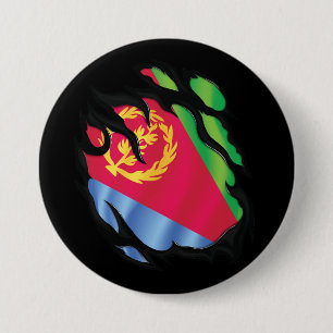 Bóton Redondo 7.62cm Bandeira Ripada da Eritreia