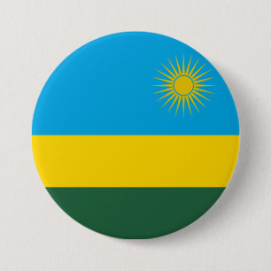 Bóton Redondo 7.62cm Bandeira Ruandesa (Ruanda) (País Africano)