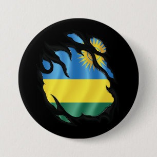 Bóton Redondo 7.62cm Bandeira Rwanda Ripada