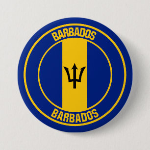 Bóton Redondo 7.62cm Barbados Round Emblem