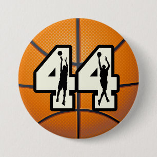 Bóton Redondo 7.62cm Basquetebol do número 44
