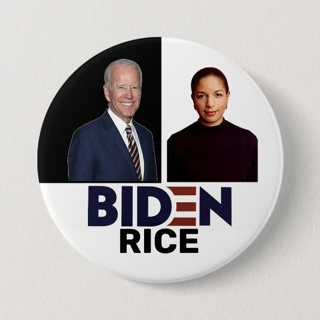 Bóton Redondo 7.62cm Biden / Arroz 2020 (Frente)
