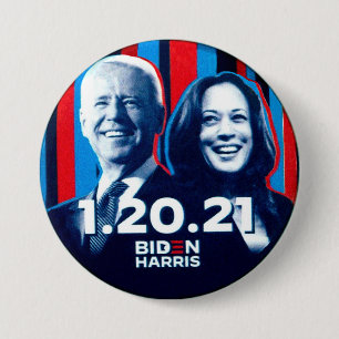 Bóton Redondo 7.62cm Biden Harris 1.20.21.