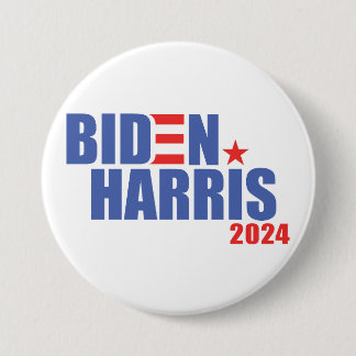 Bóton Redondo 7.62cm Biden / Harris 2024