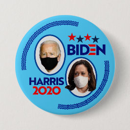 Bóton Redondo 7.62cm Biden / Harris Covid-2020