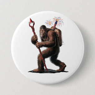 Bóton Redondo 7.62cm Bigfoot Fogos de Artifício 4 de Julho Bandeira dos