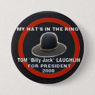 Bóton Redondo 7.62cm Billy Jack para o presidente Botão
