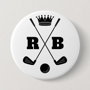 Bóton Redondo 7.62cm Bolas de Golfe Personalizadas com Seu Nome e Marca