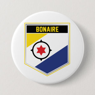 Bóton Redondo 7.62cm Bonaire Flag Shield