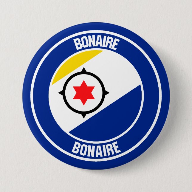 Bóton Redondo 7.62cm Bonaire Round Emblem (Frente)