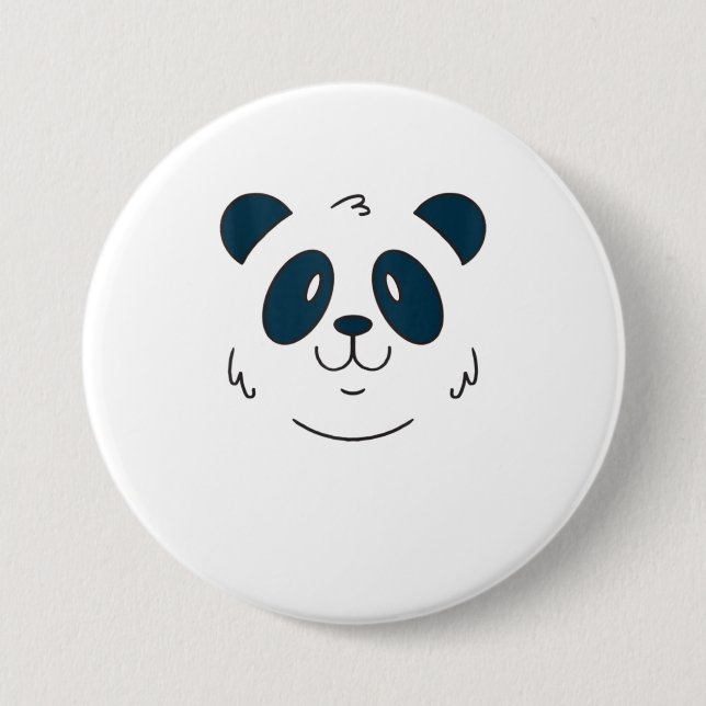 Bóton Redondo 7.62cm Bonito Halloween Panda Bear Figurino (Frente)