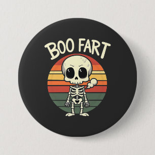 Bóton Redondo 7.62cm Boo fart Funny Spooky Pastel Ghost Gótico Retro
