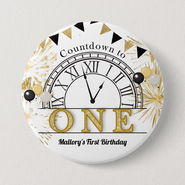 Bóton Redondo 7.62cm Botão (Frente)