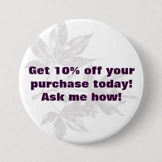 Bóton Redondo 7.62cm Botão 1 de Chadwick