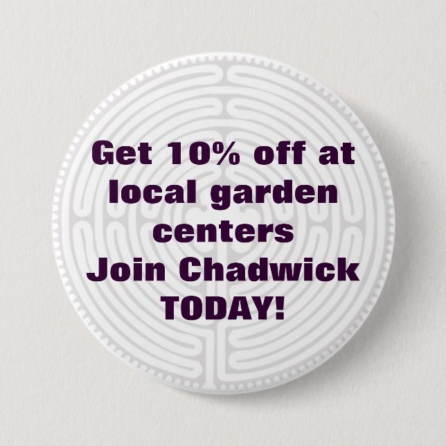 Bóton Redondo 7.62cm botão 3 (Frente)