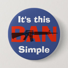 Bóton Redondo 7.62cm Botão Banir Espingardas de Assalto