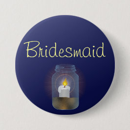 Bóton Redondo 7.62cm Botão Candle Mason Jar