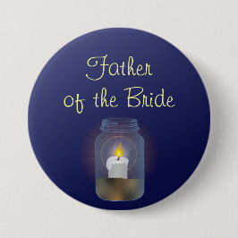 Bóton Redondo 7.62cm Botão Candle Mason Jar