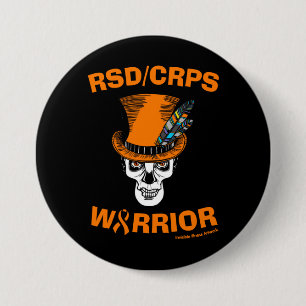 Bóton Redondo 7.62cm Botão Caveira/Chapéu...RSD/CRPS