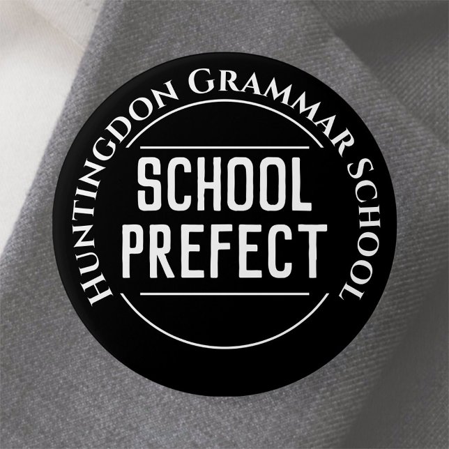 Bóton Redondo 7.62cm Botão Crachá Prefeito da Escola (Criador carregado)