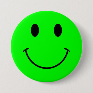 Bóton Redondo 7.62cm Botão da face do limão