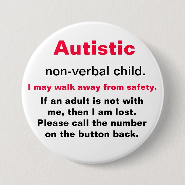 Bóton Redondo 7.62cm Botão da segurança (Frente)