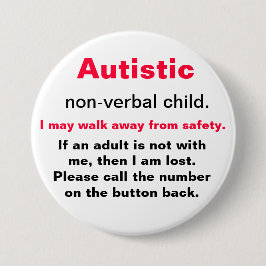 Bóton Redondo 7.62cm Botão da segurança