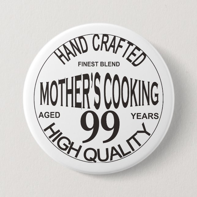 Bóton Redondo 7.62cm Botão de amor da mãe (Frente)