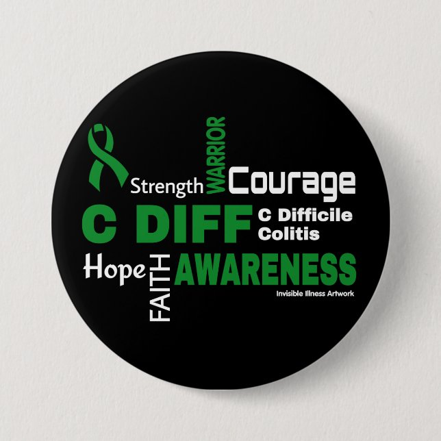 Bóton Redondo 7.62cm Botão de comparação das palavras...C (Frente)