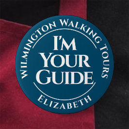 Bóton Redondo 7.62cm Botão de Crachá do Guia Turístico Oficial