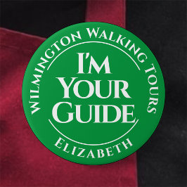 Bóton Redondo 7.62cm Botão de Crachá do Guia Turístico Oficial