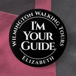 Bóton Redondo 7.62cm Botão de Crachá do Guia Turístico Oficial