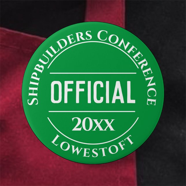 Bóton Redondo 7.62cm Botão de Crachá oficial (Criador carregado)