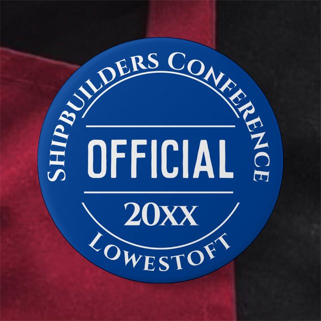 Bóton Redondo 7.62cm Botão de Crachá oficial (Criador carregado)